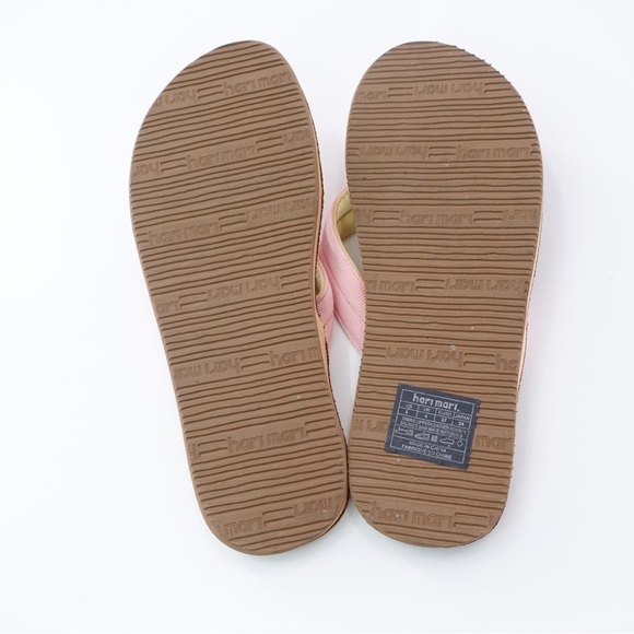 Hari Mari Womens Scouts Flip Flop Thong Sandals Pink Sz 5 Memory Foam Nubuck - Picture 9 of 13